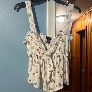 NWT justify floral babydoll cami